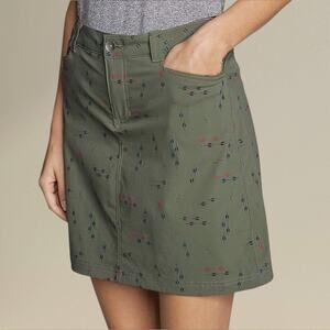 Eddie Bauer Adventure Skort Women’s 16 Olive Green Hiking Outdoor Pockets